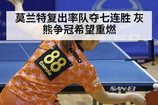 莫兰特复出率队夺七连胜 灰熊争冠希望重燃
